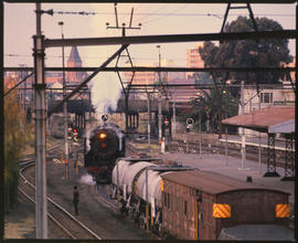 Johannesburg, 1990. Freight train near Kaserne.