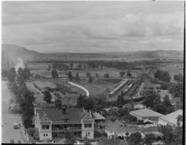 Ladysmith, 13 March 1947. Royal Train and Pilot Train in Ladysmith station. Natal Government Rail...