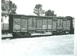 SAR wooden enclosed wagon No NZ 94-803706 'Resident Ingenieur Elektrotegnies Umbilo'.