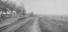 Wilsonia, 1895. Railway line with small platform. (EH Short)
