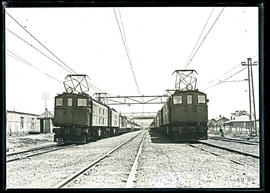 Colenso, 1922. SAR Class 1E locomotives at station.