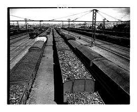 Durban, 1948. Congella railway yard.