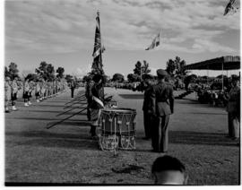 Pretoria, 31 March 1947. Royal family for drumhead service at Voortrekkerhoogte.