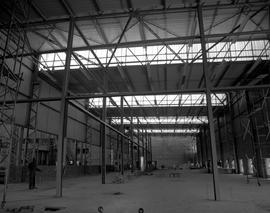 Johannesburg, circa 1979. Jan Smuts Airport. Hangar construction.