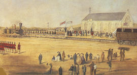 Durban, 1860. Arrival of first train. (Africana Series XV)