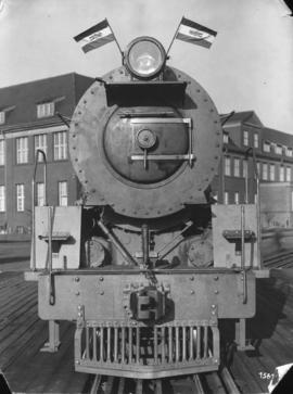 SAR Class 15E No 2896 built by Berliner Maschinenbau in 1936, shown at their works.