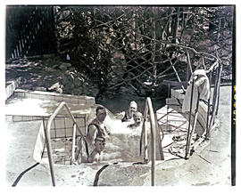 "Aliwal North, 1938. Bathers at hot springs resort."