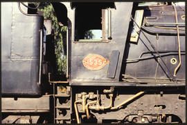 February 1995. Name plate of SAR Class 12AR No 1535.
