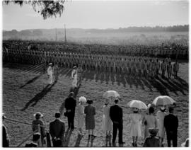Salisbury, Southern Rhodesia, 8 April 1947. Inspection of black troops.