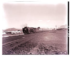 Cape Town, 1950. SAR Class 23 with Orange Express leaving.