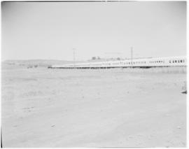 
Royal Train through sparse terrain.
