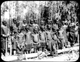 Round in Nine Tours - group of traditional black people.