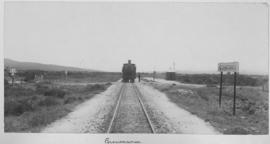 Perseverance, 1895. Cape 4th Class Stephenson, later SAR Class 04 locomotive in the distance. (EH...