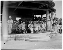 Maseru, Basutoland, 12 March 1947. Royal Family on the dais.