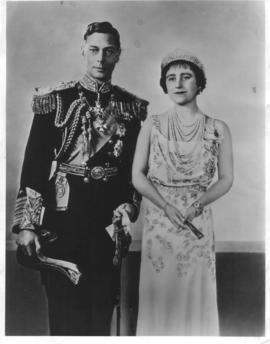 Queen Elizabeth and King George.