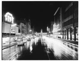Port Elizabeth, 1965. Main Street at night.