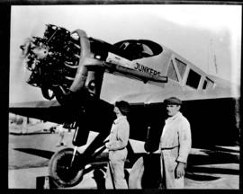 Two men with Junkers F13 ZS-ADR.