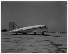 Johannesburg, July 1968. SAA Douglas DC-3 ZS-BXF 'Vasberade' at Jan Smuts Airport.