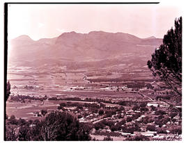 Paarl, 1947. Industrial area from Mountain Drive.