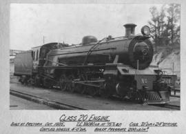 Pretoria, October 1935. SAR Class 20 No 2485.
