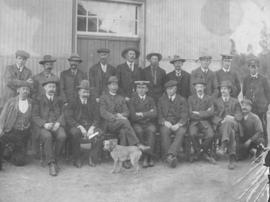 Vereeniging, 1910. Stationmaster Sydney Cox and staff.
