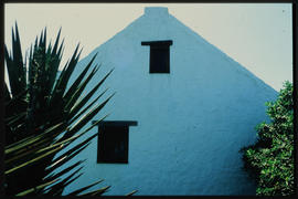 Walvis Bay, 1990. Detail of holiday cottage exterior wall.