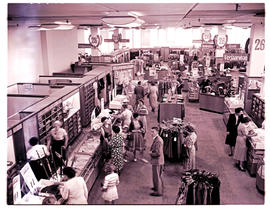 Springs, 1954. Store interior. Greatermans 26th anniversary.