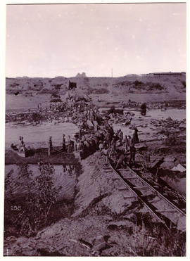 Circa 1900. Anglo-Boer War. Modder River diversion.