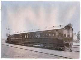 Pretoria. Steam motor coach constructed at Pretoria 1905-07 using NZASM 19 tonner engine Numbered...